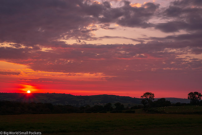 Wales, Brecon Beacons, Sunset