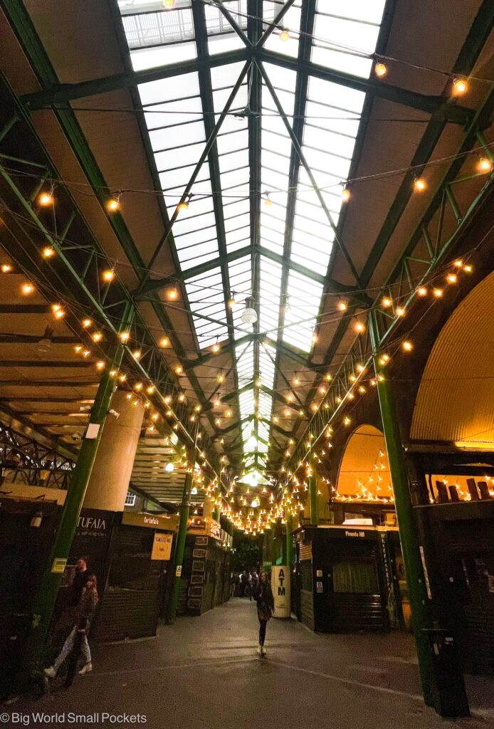 London, Borough Market, Evening Lighting