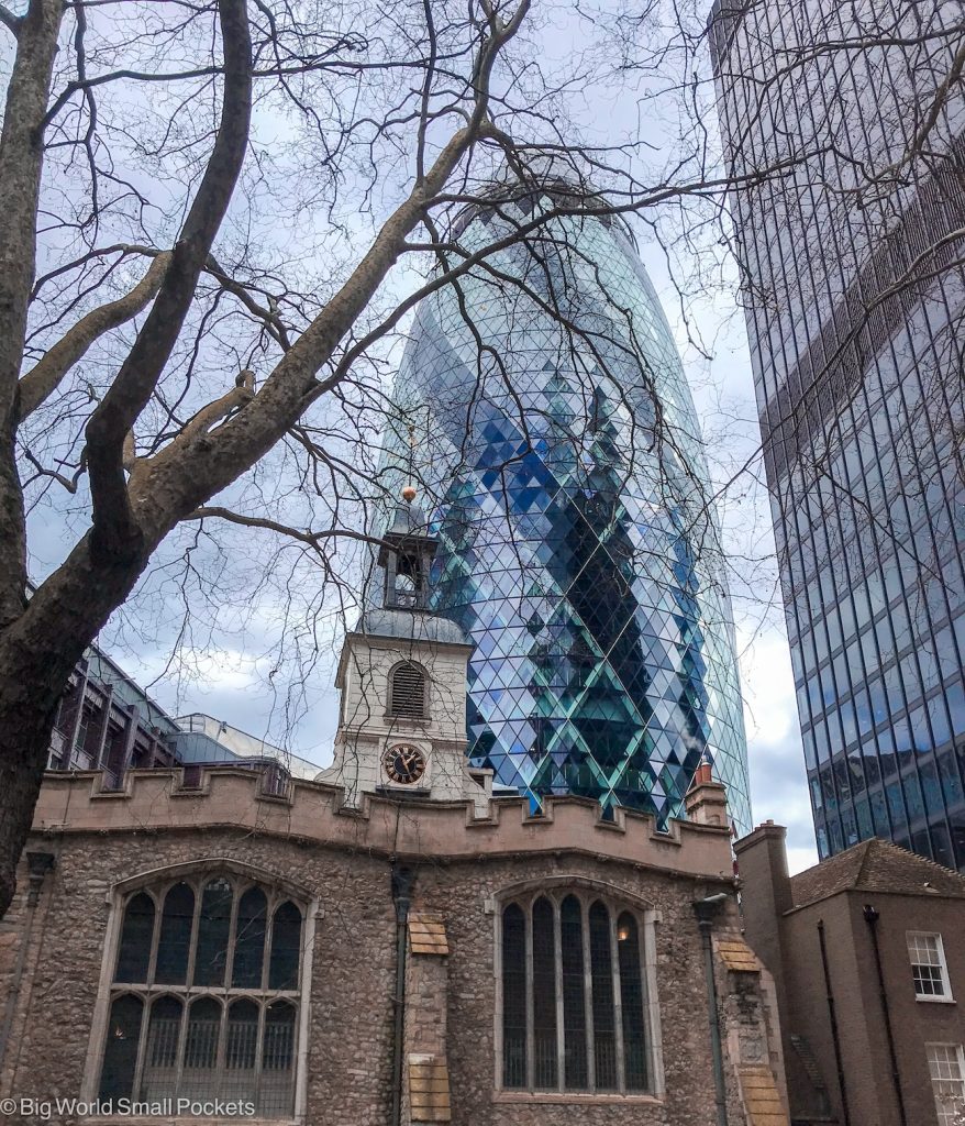 London, Gherkin, Exterior