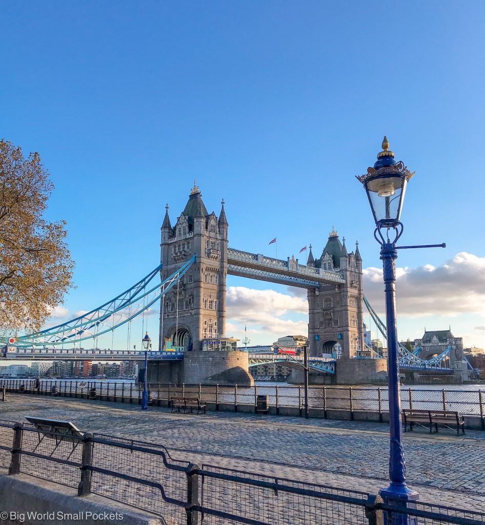 London, Tower Bridge, With Lamppost