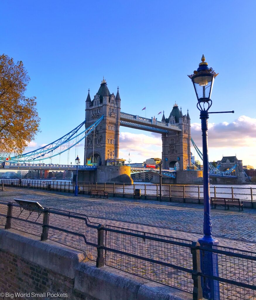 London, Tower Bridge, With Lamppost