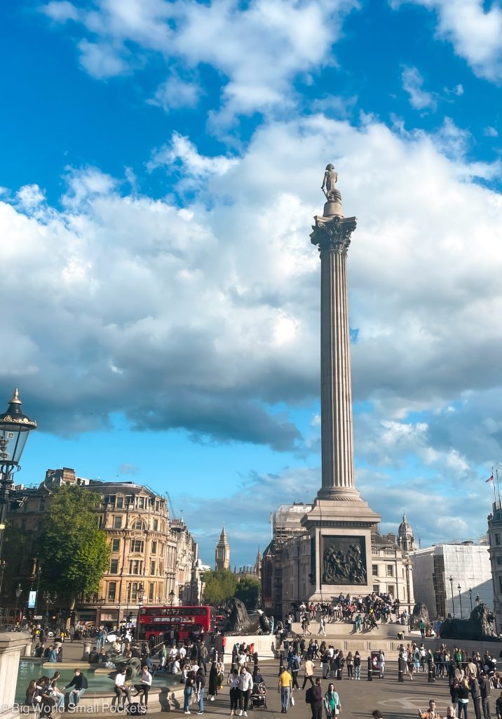 London, Trafalgar Square, People