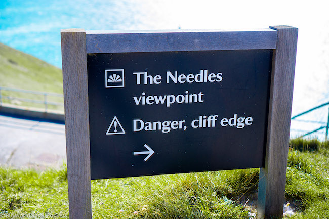 UK, Isle of Wight, Needles Sign