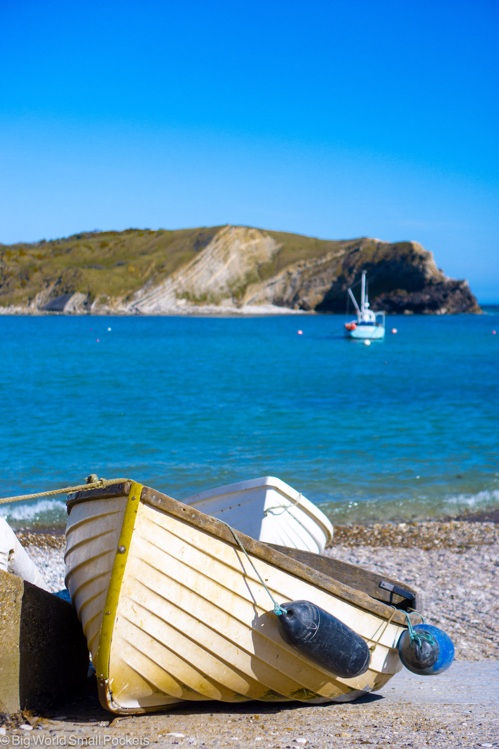 UK, Dorset, Little Sailing Boat