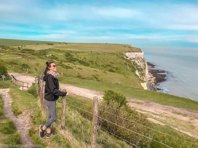 England, White Cliffs of Dover, Me