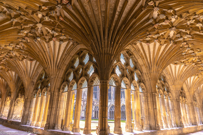 UK, Canterbury, Cathedral Cloister