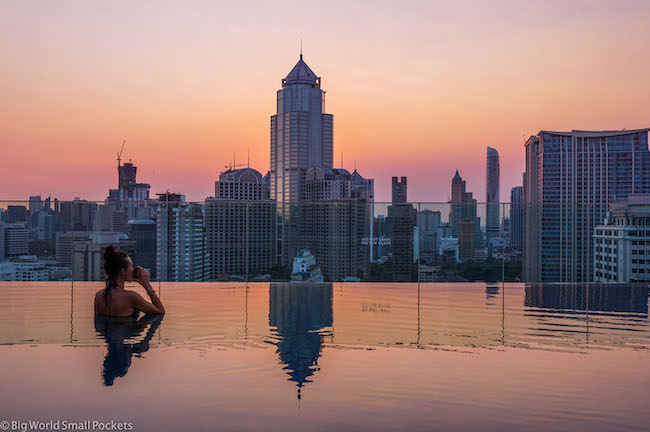 Thailand, Bangkok, Me in Pool