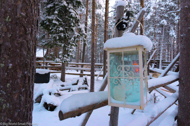 Finland, Lapland, Lamp