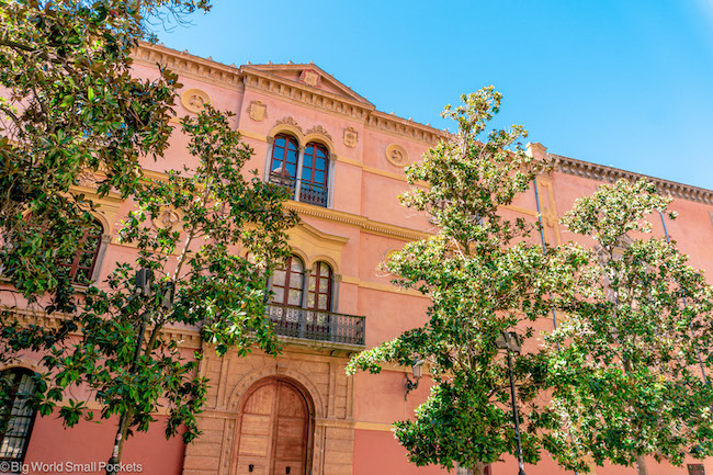 Andalusia, Granada, Pink Building