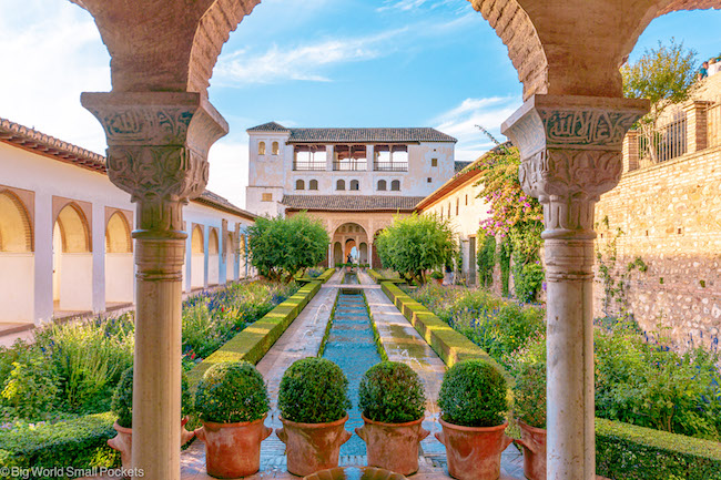 Granada, Alhambra, Garden View