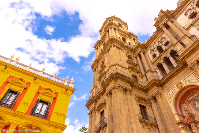 Spain, Malaga, Cathedral Facade