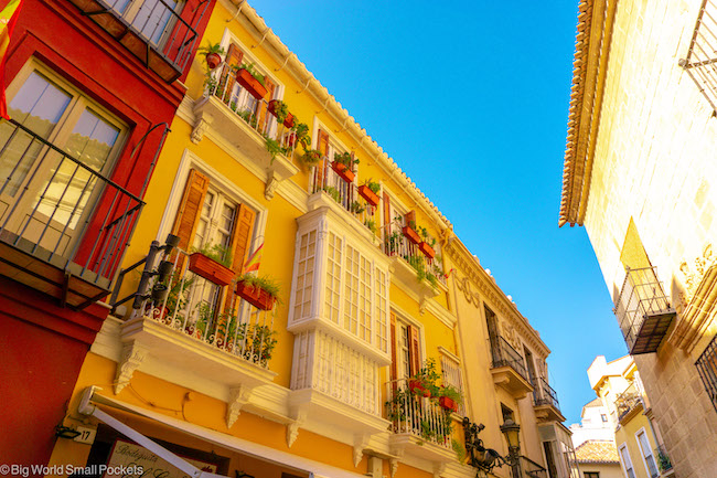 Spain, Malaga, Yellow Building