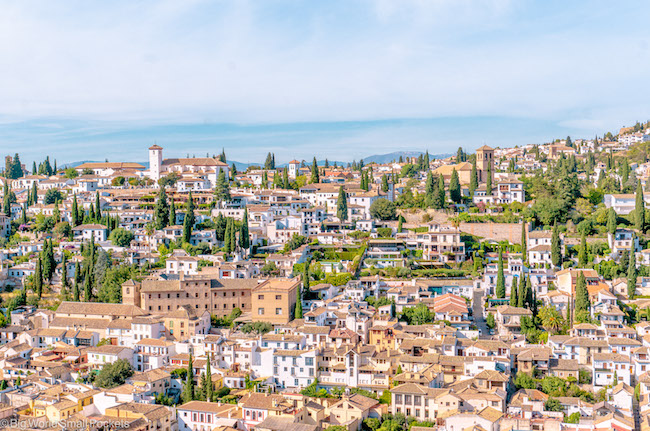 Spain, Granada, City View from the Alhambra