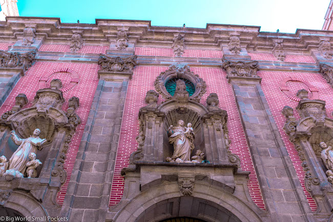 Spain, Madrid, Pink Building