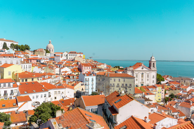 Portugal, Lisbon, Red Roofs