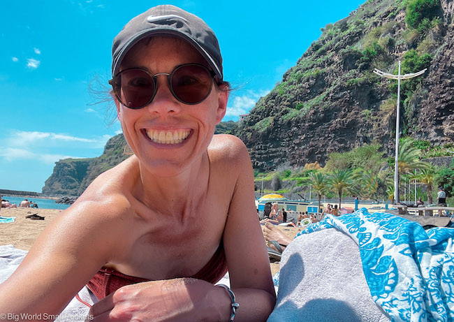 Madeira, Calheta, Me at Beach