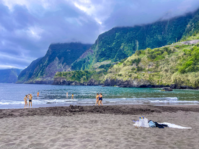 Madeira, Seixal, Black Sand Beach