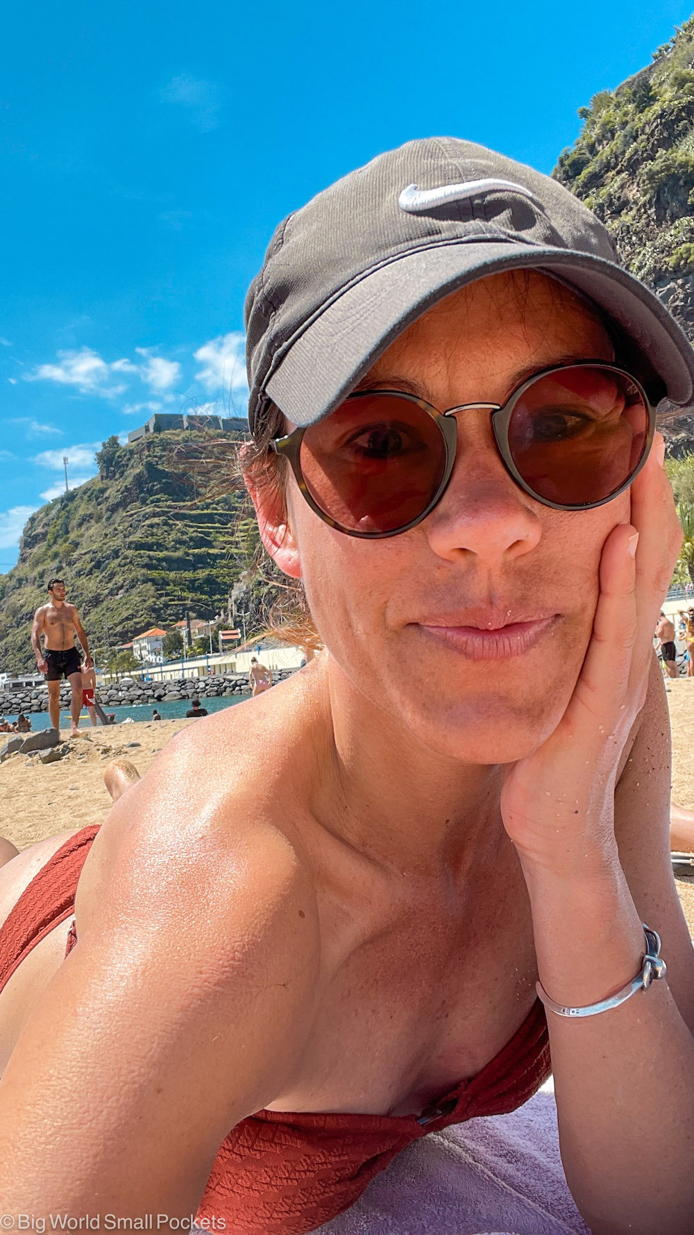 Portugal, Madeira, Me on Beach