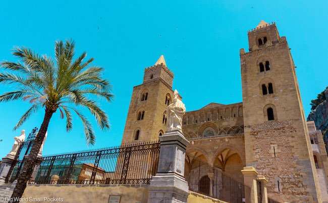 Sicily, Cefalu, Cathedral Facade