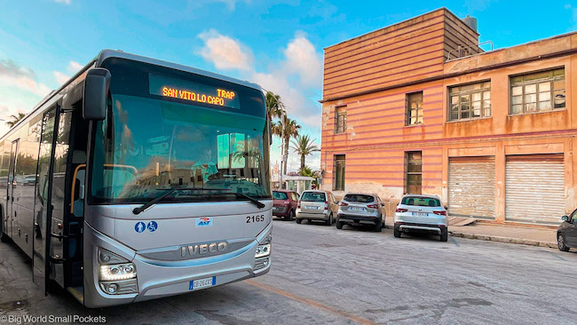 Sicily, San Vito lo Capo, Bus