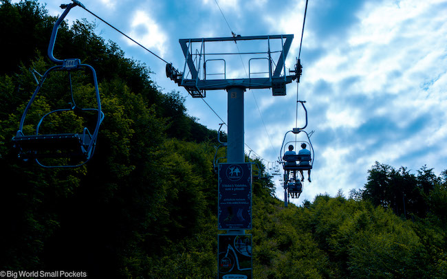 Czechia, Pustevny, Chairlift