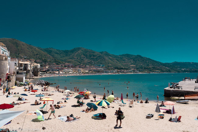 Sicily, Cefalu, Sandy Beach