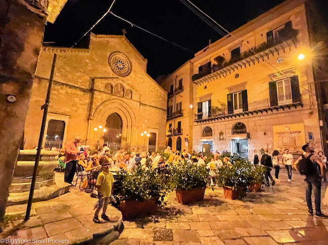 Sicily, Palermo, Night Bar