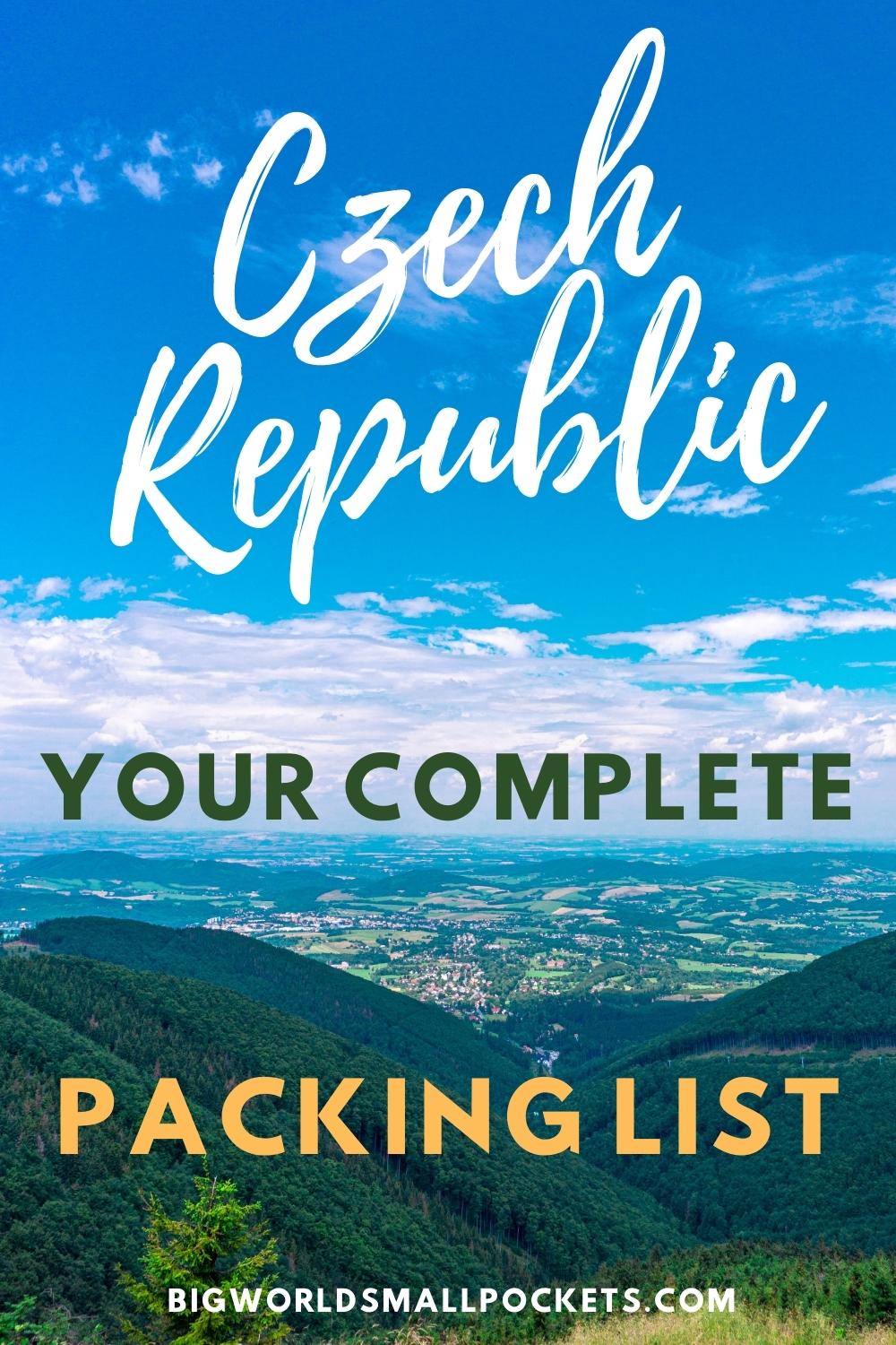 Ultimate Packing List for the Czech Republic