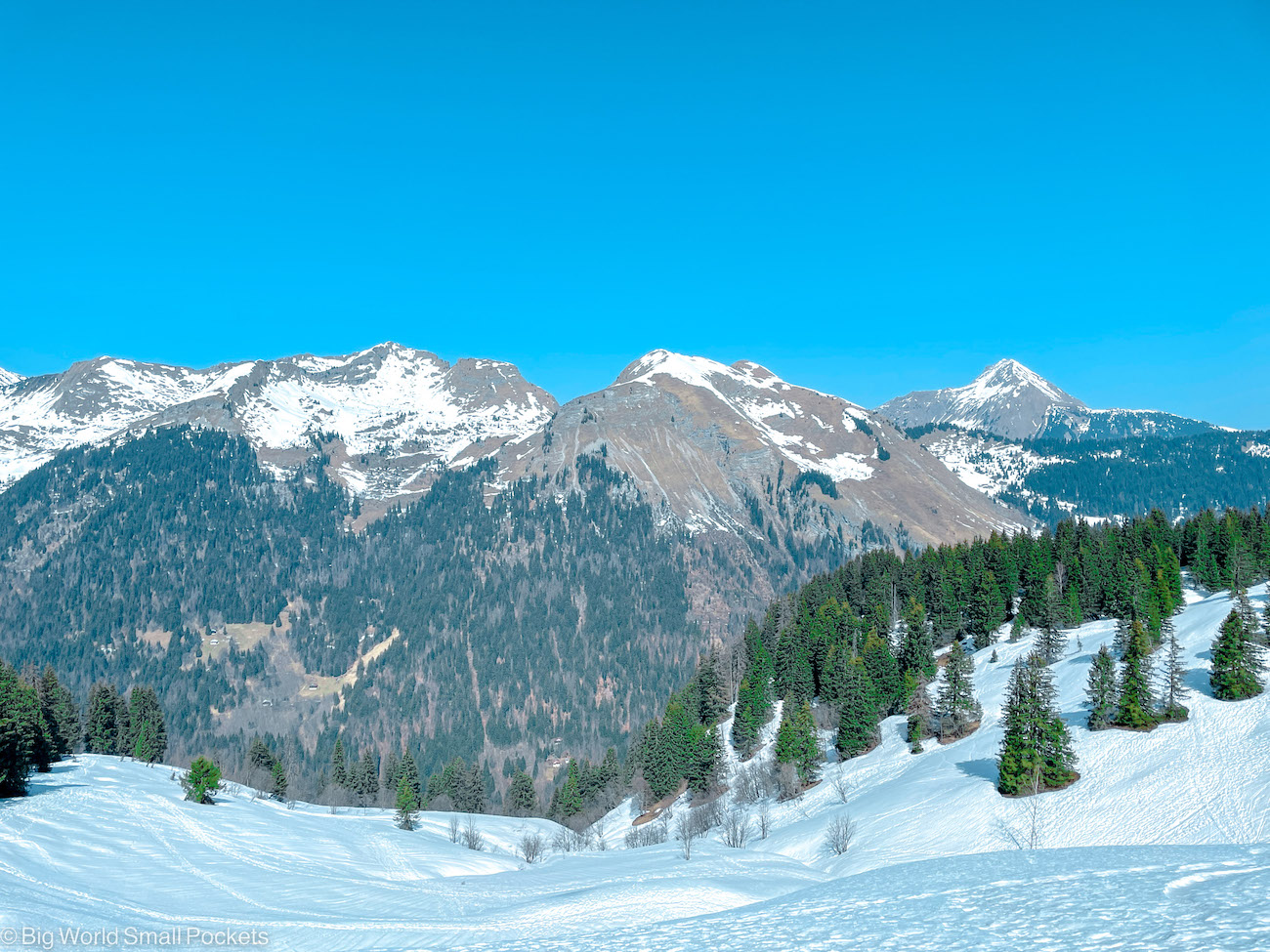 France, Alps, Ski View