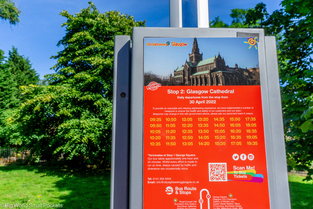 Scotland, Glasgow, Bus Stop