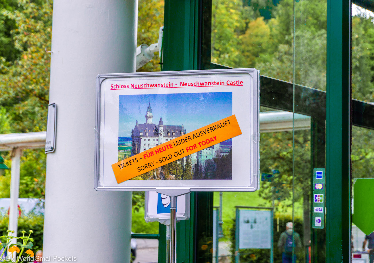 Germany, Castle Neuschwanstein, Tickets Sold Out