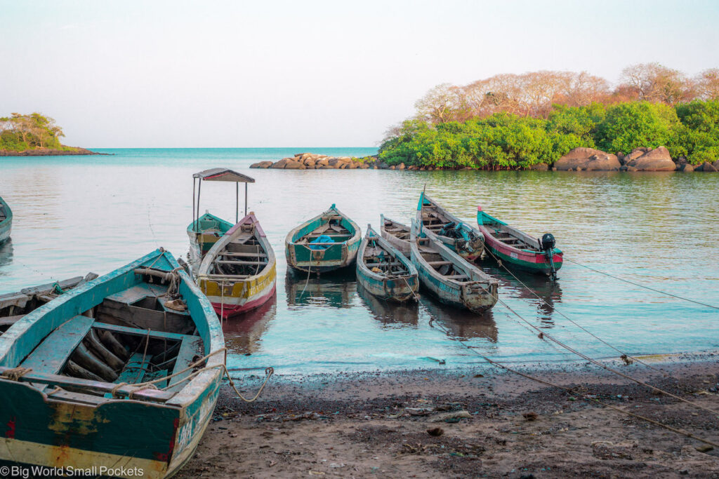 Sierra Leone, Banana Island, Boats