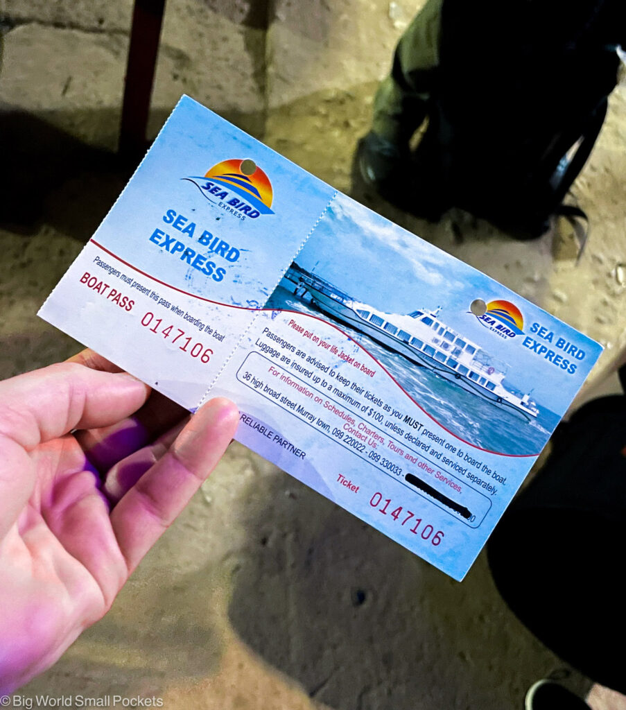Sierra Leone, Sea Taxi, Ticket