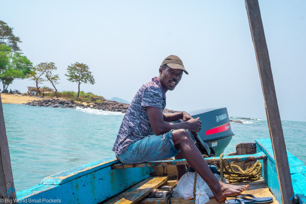 Sierra Leone, Banana Island, Boat Over