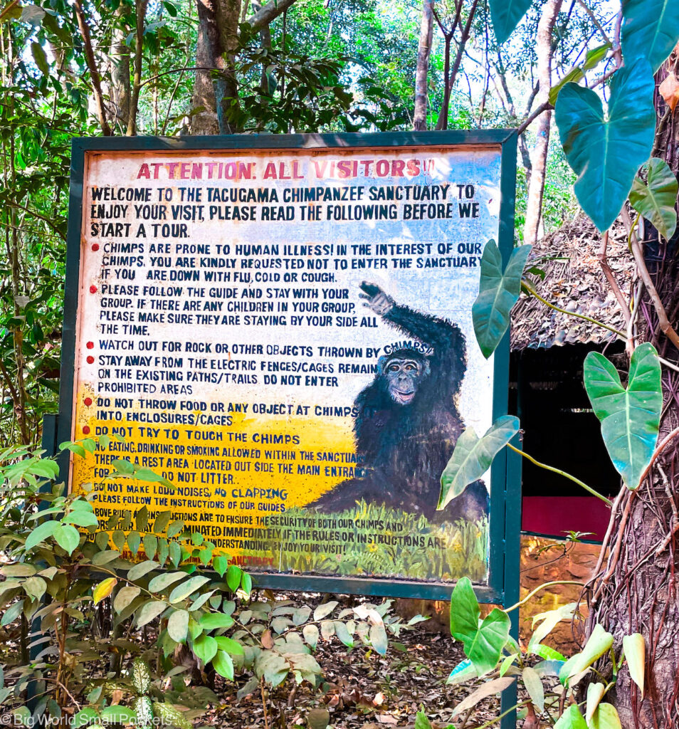Sierra Leone, Sierra Leone, Tacugama Chimpanzee Sanctuary, Visiting Rules