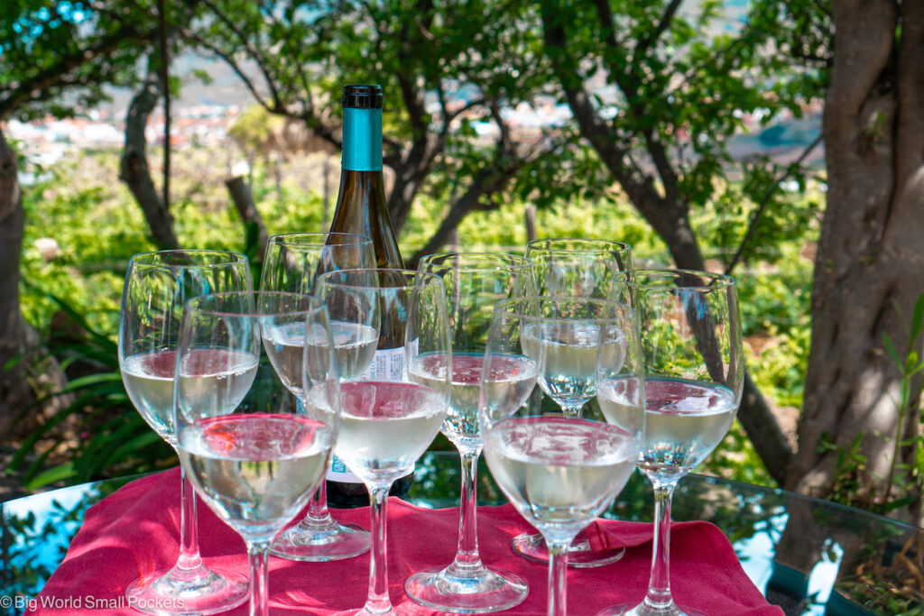 Tenerife, Vineyard, Wine Glasses