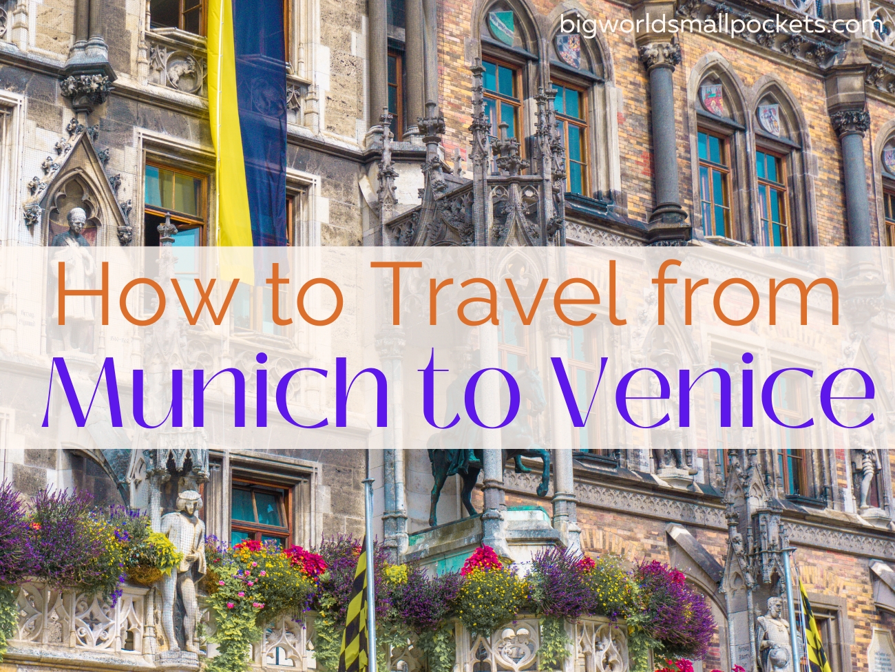 Easy methods to Journey from Munich to Venice
