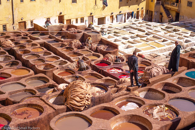 Morocco, Fez, Dying Hides