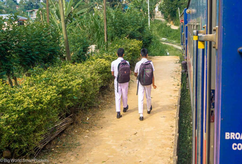 Sri Lanka, Train Ride, Men on Platform