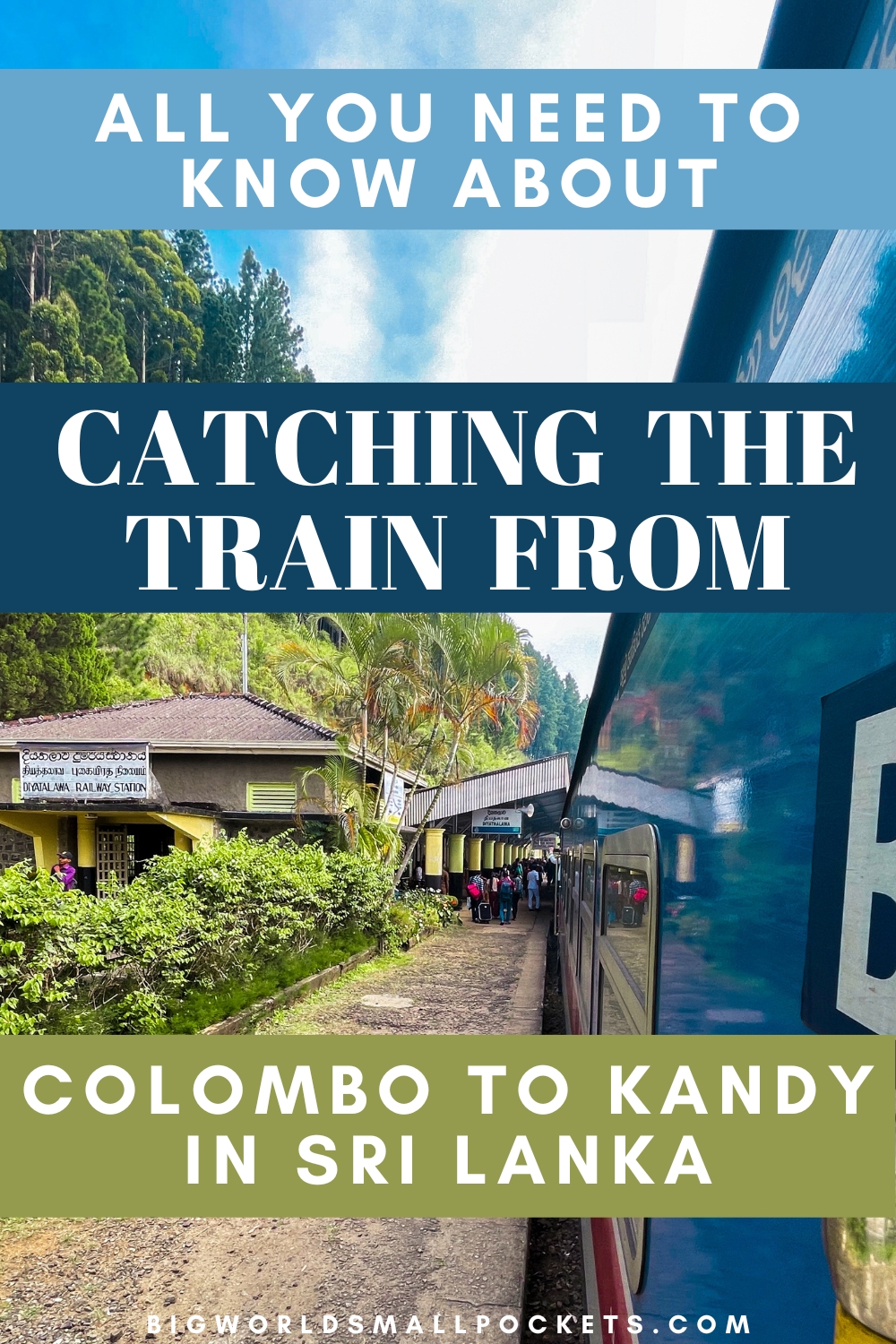 Train Journey from Colombo to Kandy, Sri Lanka