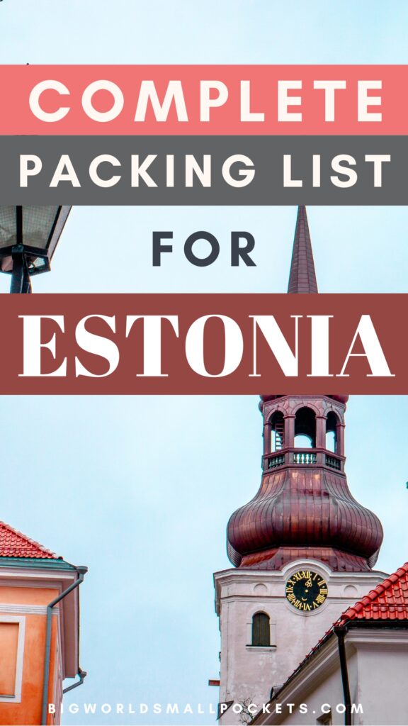 Only Packing List You Need for Estonia