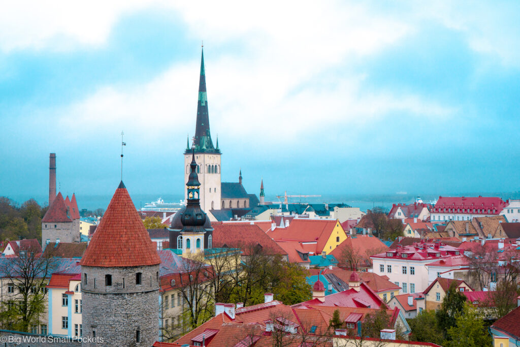 Estonia, Tallinn, Old Town View