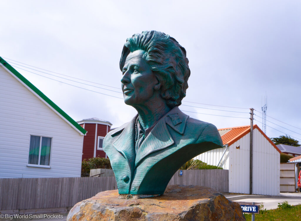 Falklands, Stanley, Thatcher Bust