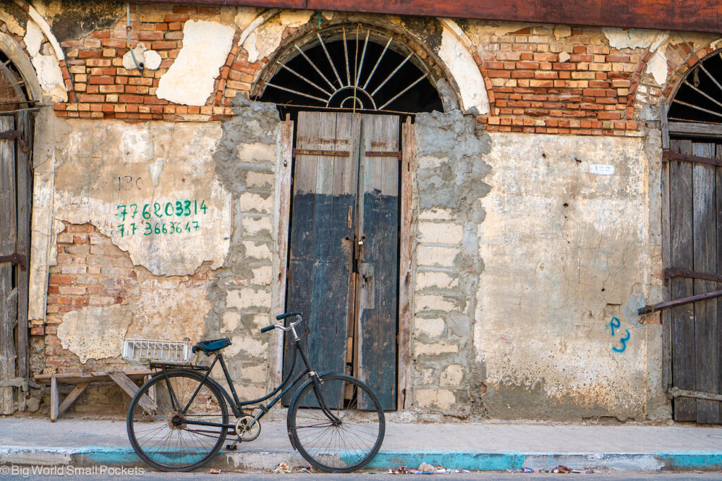 Senegal, Saint Louis, Bicycle on Street