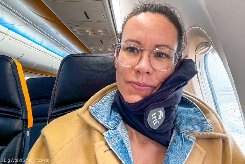 Trtl Travel Pillow, On Plane