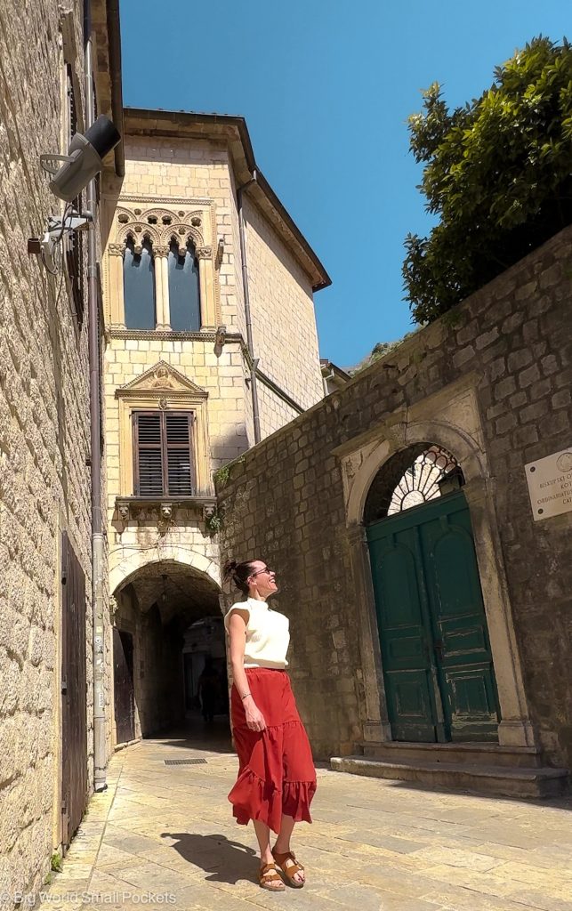 Montenegro, Kotor Old Town, Me in Street