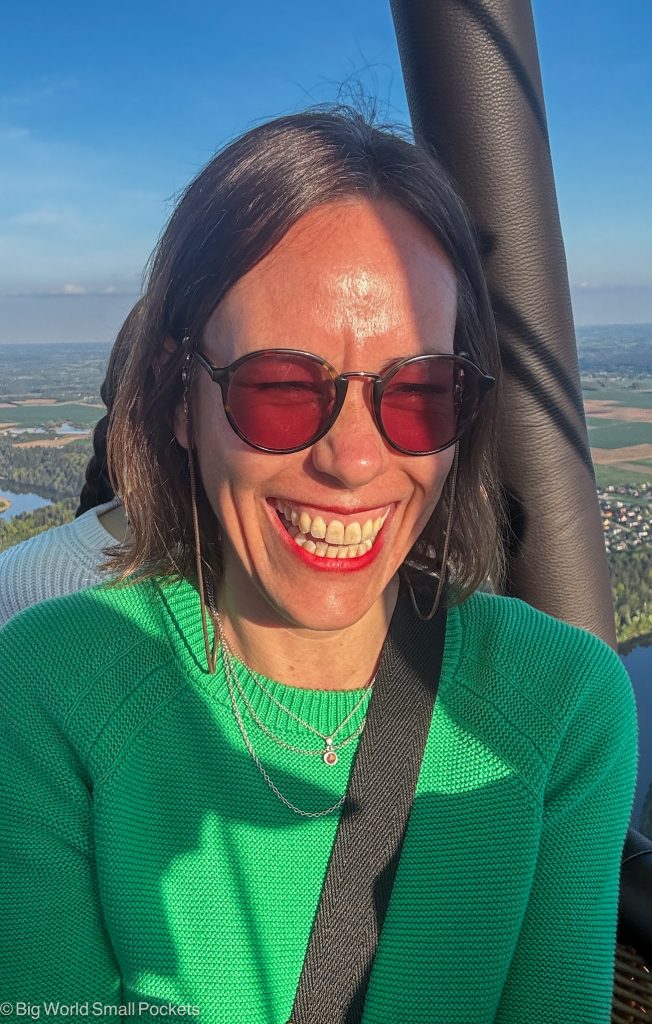 Lithuania, Birstonas, Me in Hot Air Balloon