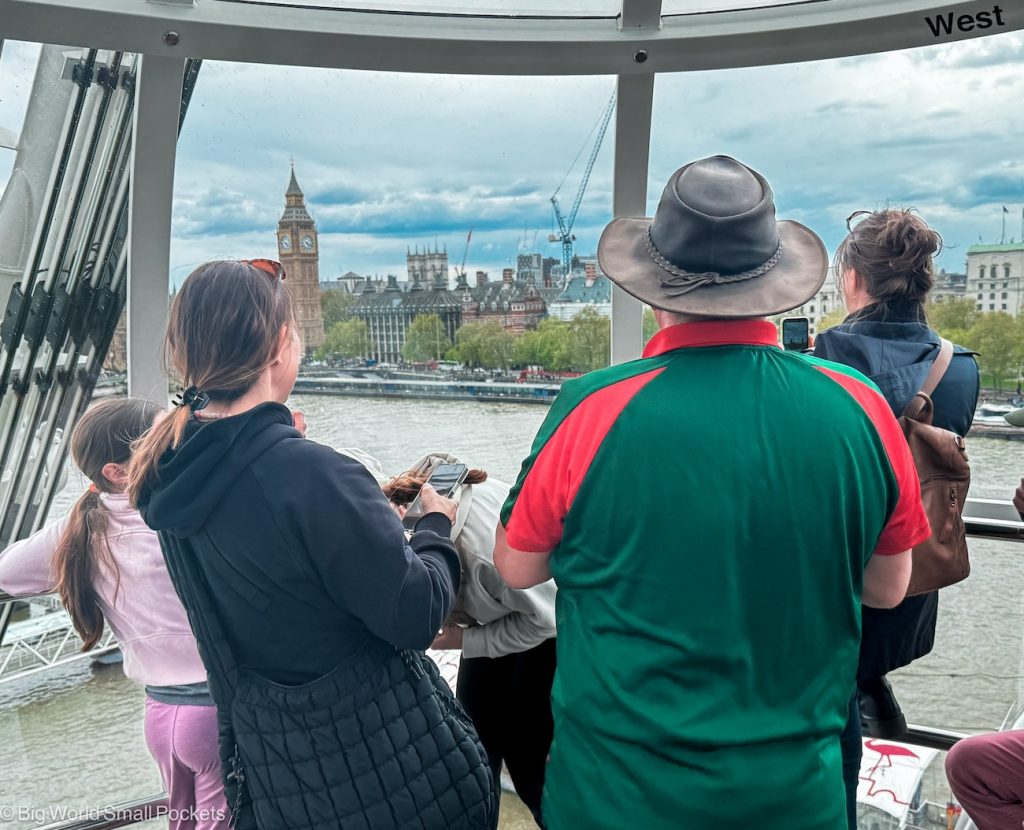 UK, London Eye, People in Pods