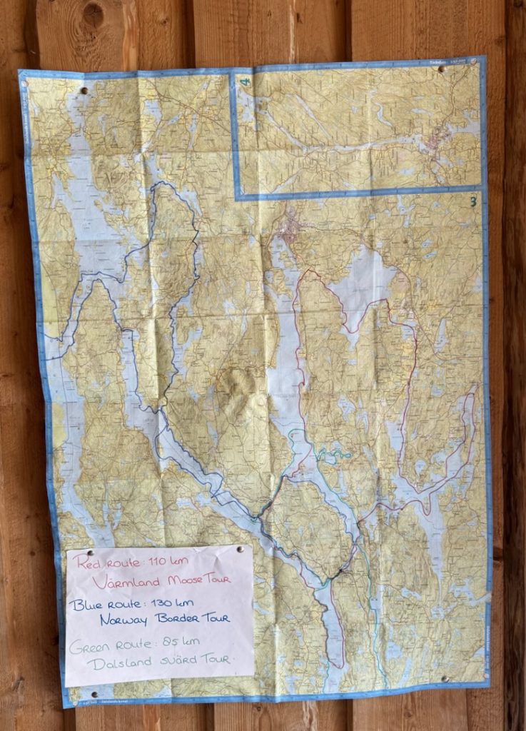 Sweden, Canoe Trip, Map