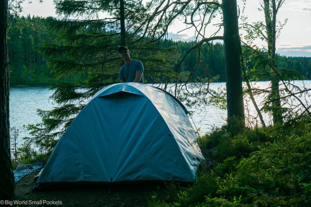 Sweden, Canoe Trip, Tent